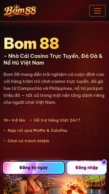 Screenshot of bom88.dev