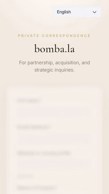Screenshot of bomba.la