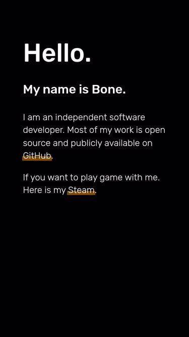 Screenshot of bone.im
