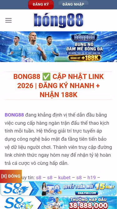Screenshot of bong88.rent