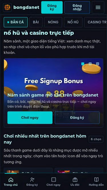 Screenshot of bongdanet.homes