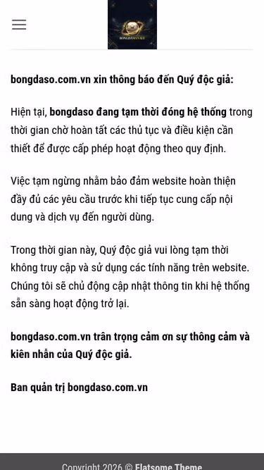 Screenshot of bongdaso.com.vn