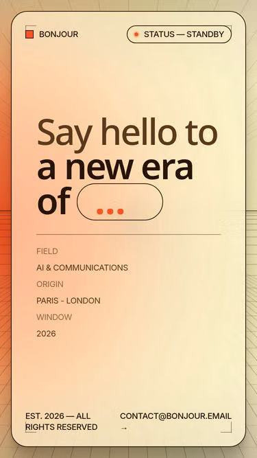 Screenshot of bonjour.email