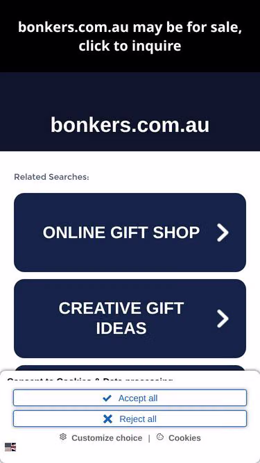 Screenshot of bonkers.com.au