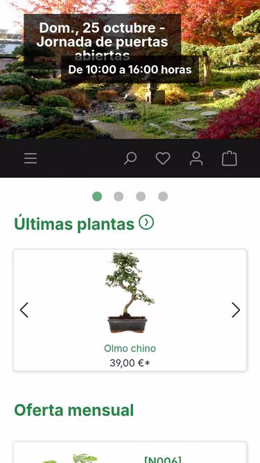 Screenshot of bonsai.es