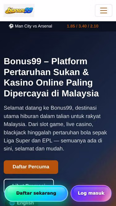 Screenshot of bonus99.cash