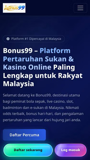 Screenshot of bonus99.in