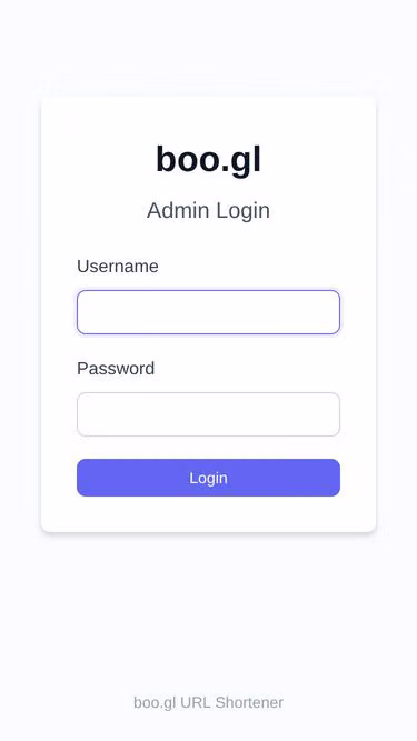 Screenshot of boo.gl