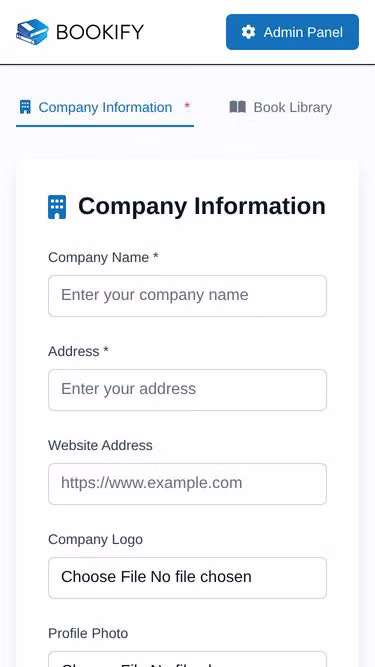 Screenshot of bookify.page