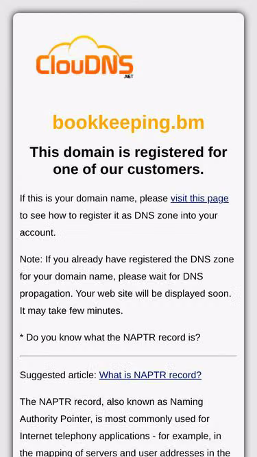 Screenshot of bookkeeping.bm