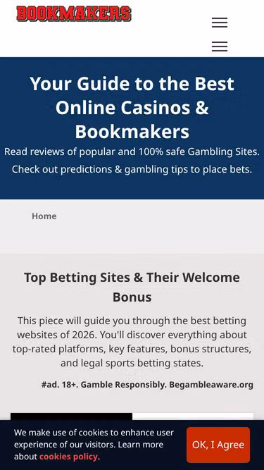 Screenshot of bookmakers.biz