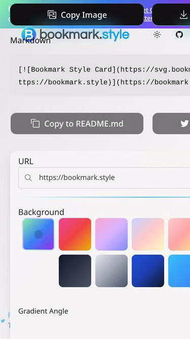 Screenshot of bookmark.style
