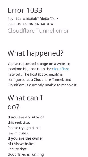 Screenshot of bookme.bh