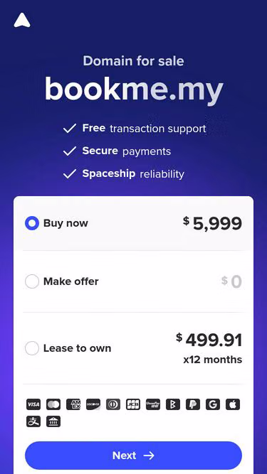 Screenshot of bookme.my