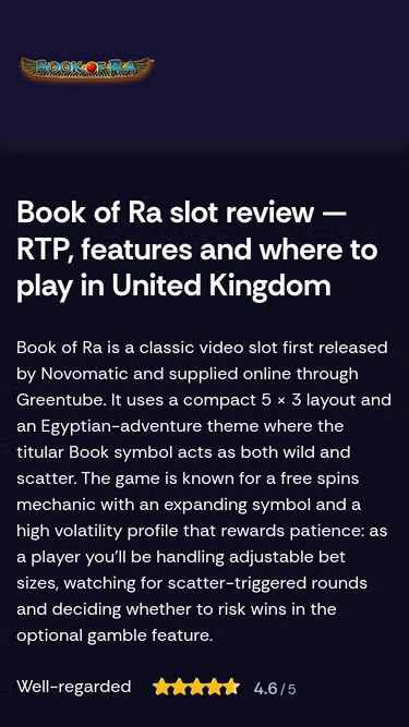 Screenshot of bookofra.io