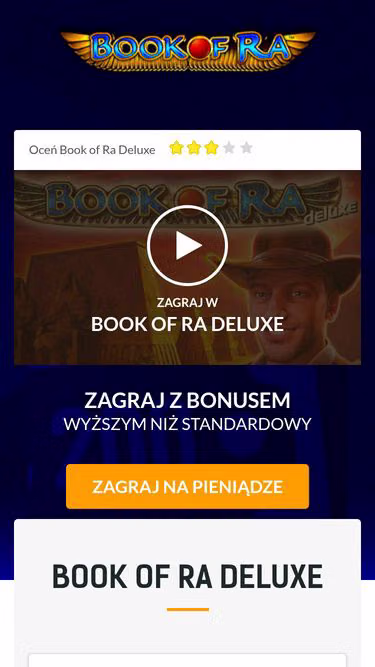 Screenshot of bookofra.pl