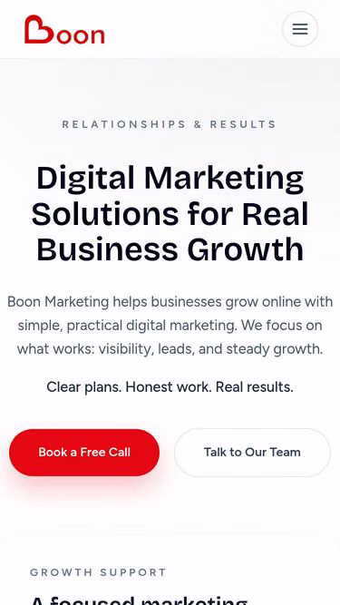 Screenshot of boon.marketing