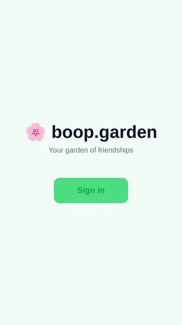Screenshot of boop.garden