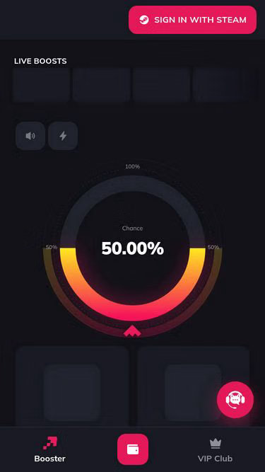 Screenshot of booster.top