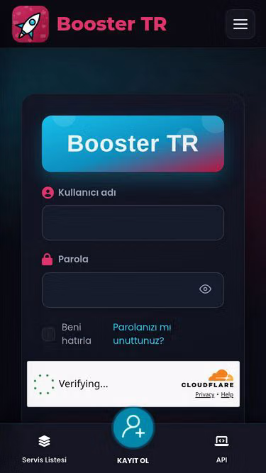 Screenshot of booster.tr