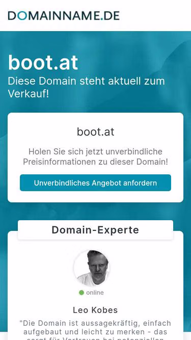 Screenshot of boot.at