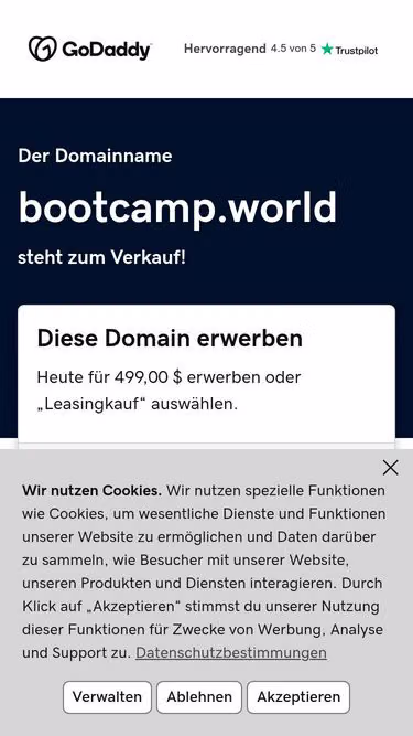 Screenshot of bootcamp.world