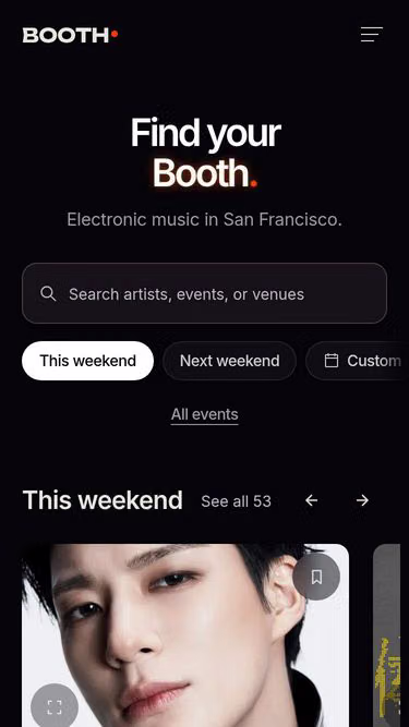 Screenshot of booth.live