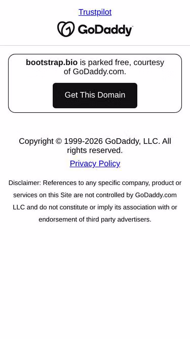 Screenshot of bootstrap.bio