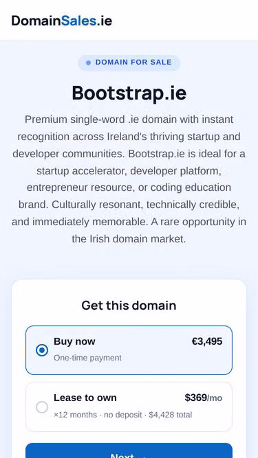 Screenshot of bootstrap.ie