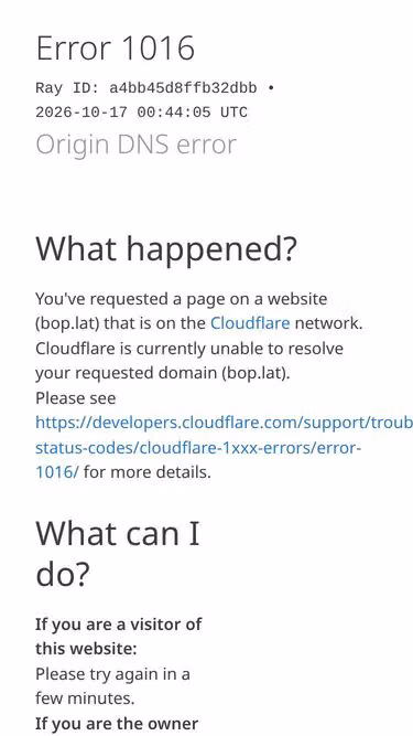 Screenshot of bop.lat