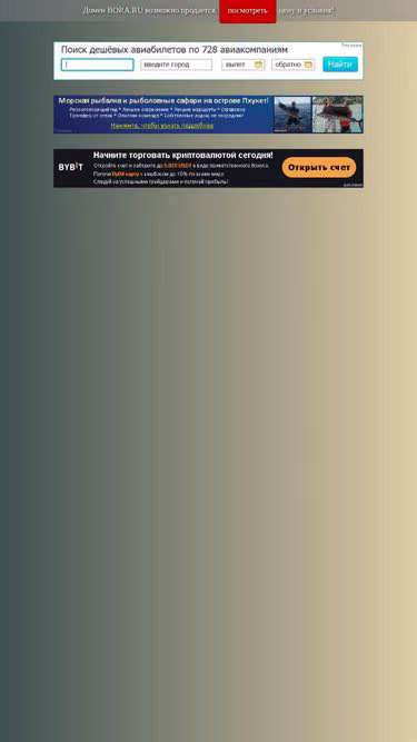 Screenshot of bora.ru