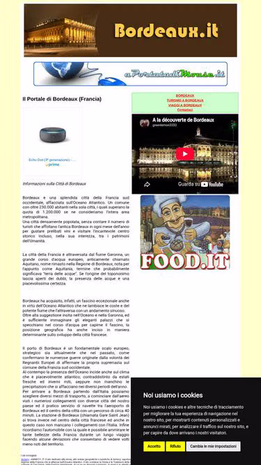 Screenshot of bordeaux.it