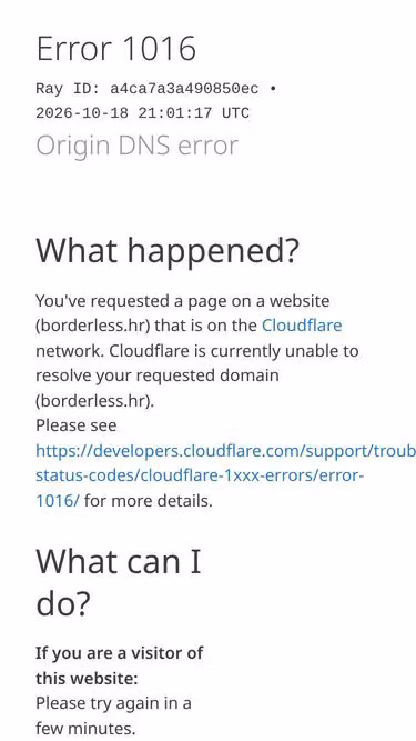 Screenshot of borderless.hr
