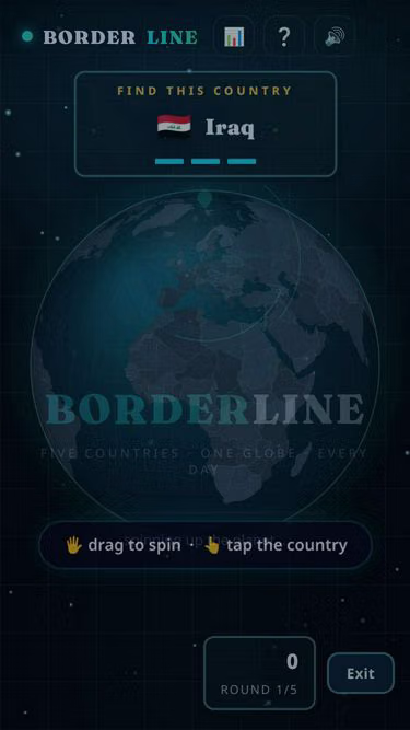 Screenshot of borderline.world
