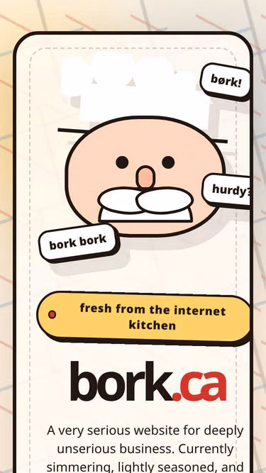 Screenshot of bork.ca