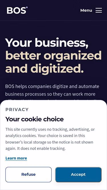 Screenshot of bos.direct