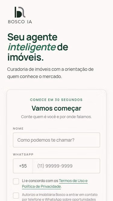 Screenshot of bosco.ia.br