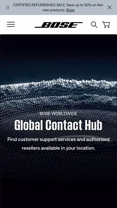 Screenshot of bose.ie
