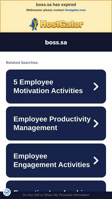Screenshot of boss.sa
