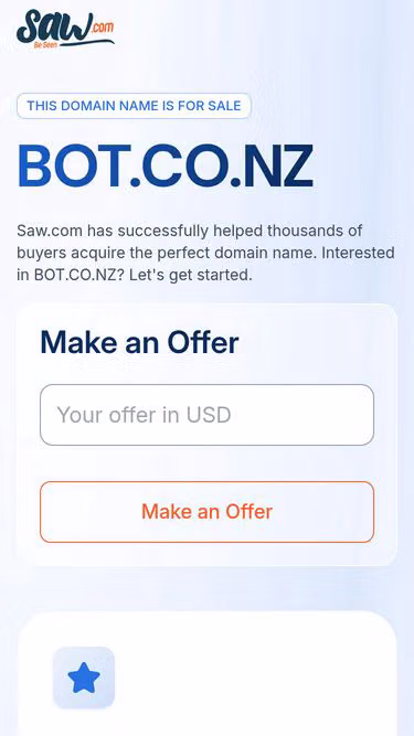 Screenshot of bot.co.nz