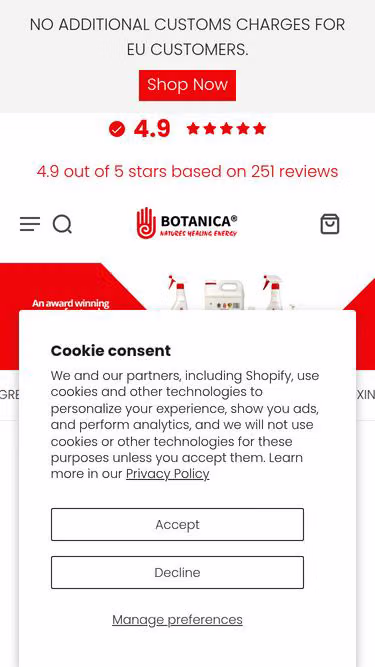 Screenshot of botanica.love