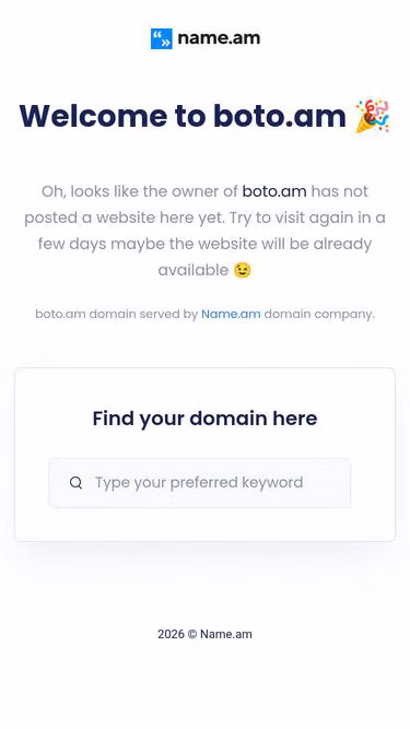 Screenshot of boto.am