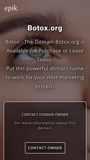 Screenshot of botox.org