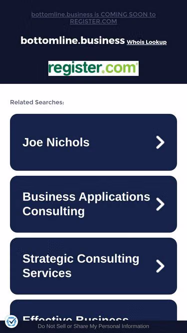 Screenshot of bottomline.business