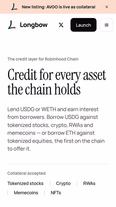 Screenshot of bow.cash