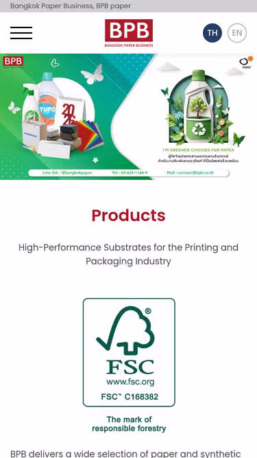 Screenshot of bpb.co.th