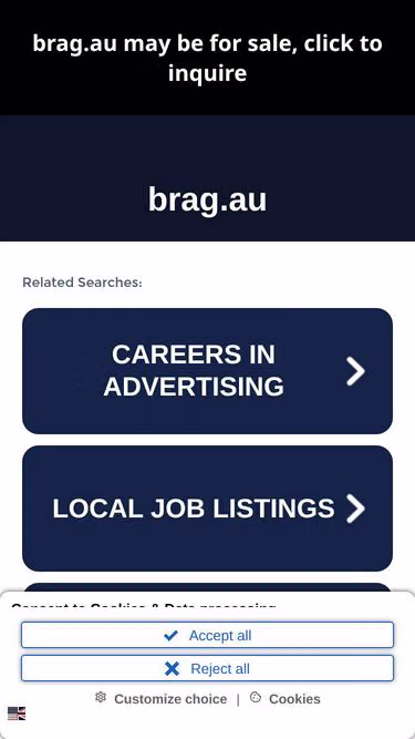 Screenshot of brag.au