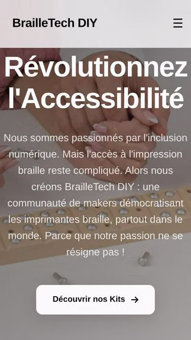 Screenshot of braille.tn