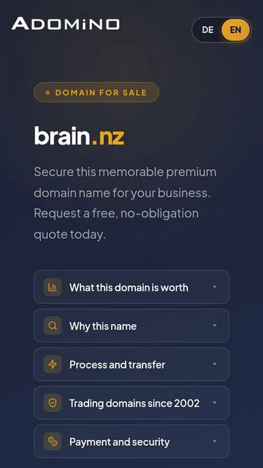 Screenshot of brain.nz