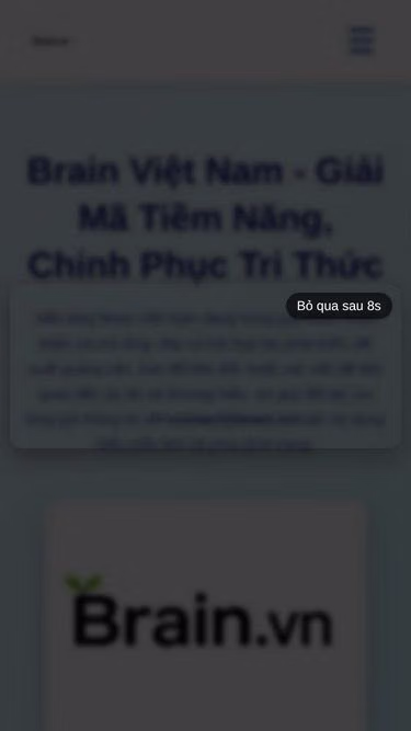 Screenshot of brain.vn